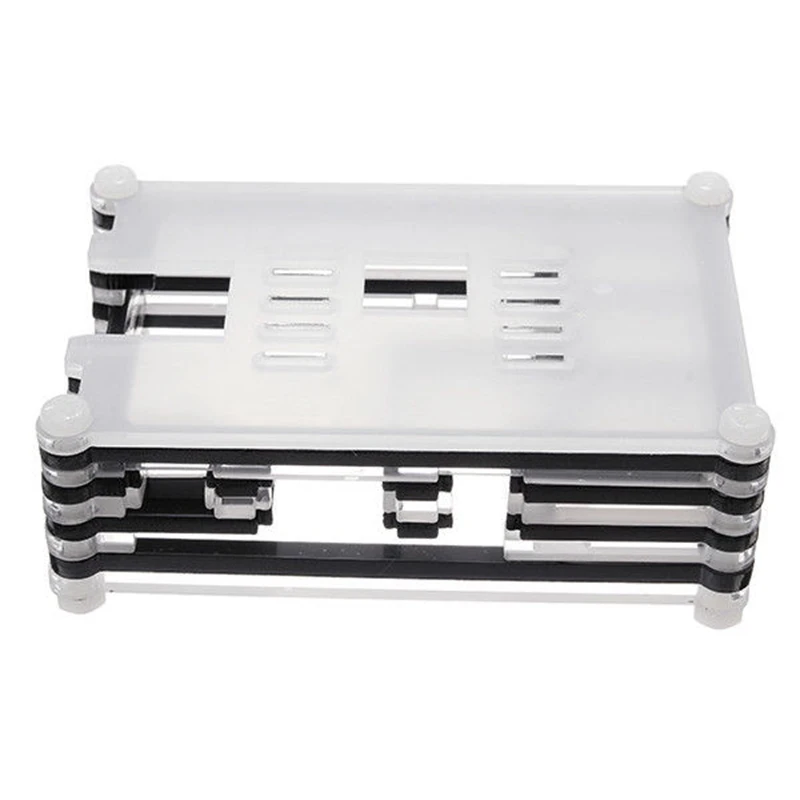 MOOL 9 Слои Raspberry Pi 3 Model B + (плюс) акриловый чехол for3.5 свяжитесь Экран ЖК