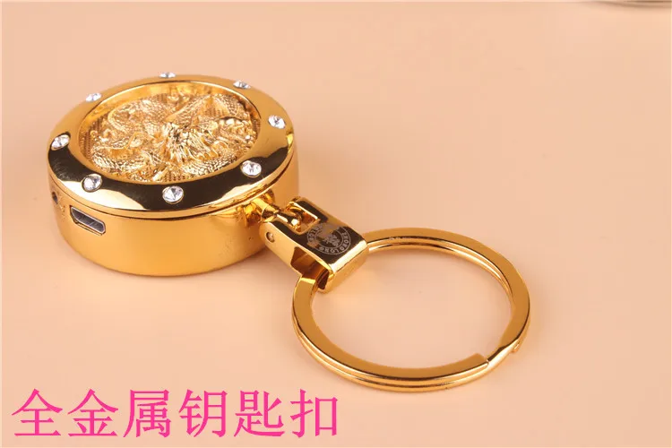 Creative Electronic Heating wire Lighter Keychain USB Lighter Reusable Charger Cigarette Lighter Gadgets for Men Multi-pattern