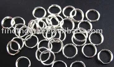 

1000PCS Silver plated split rings 8mm M277