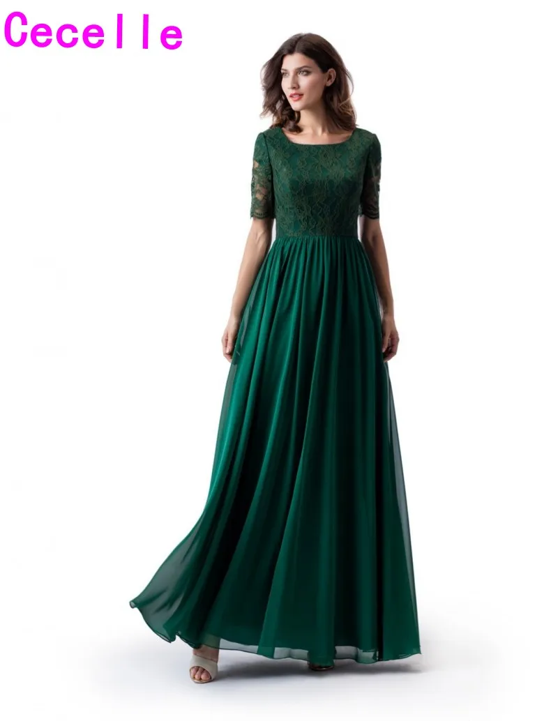 Темно зеленое кружевное шифоновое платье с буквенным принтом длинная lline
