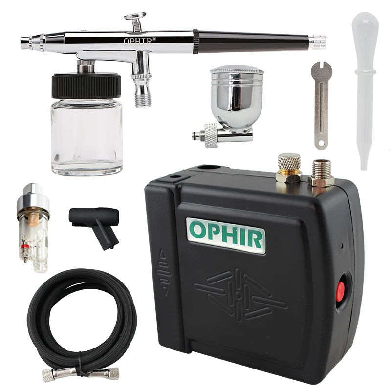 Комплект компрессора Airbrush OPHIR DC 12 В 0 3 мм комплект аэрографа двойного действия с