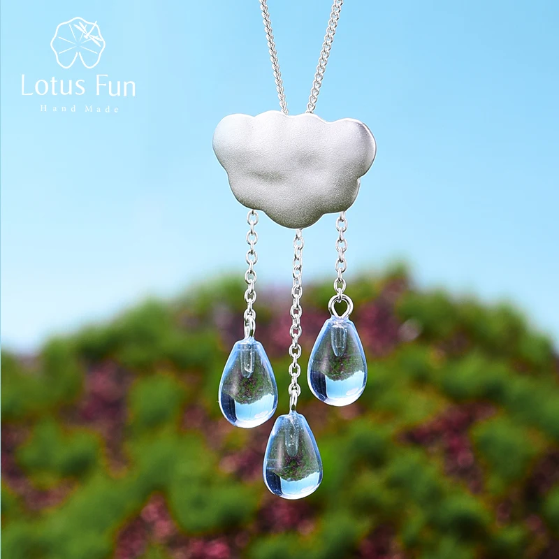 Lotus Fun реальные стерлингового серебра 925 природных ручной Ювелирные украшения