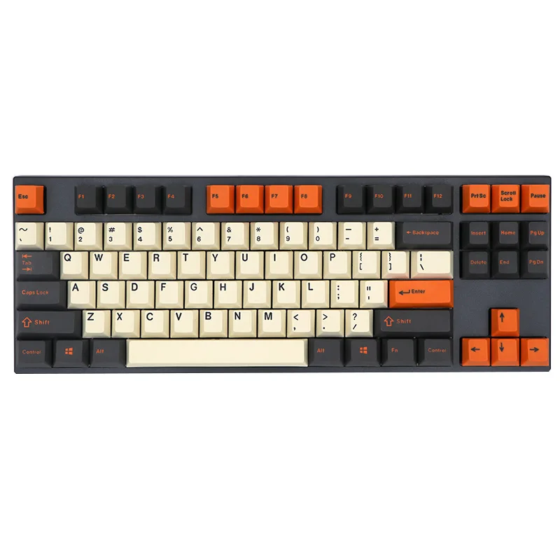 BGKP Carbon Doubleshot PBT колпачки для ключей с верхней боковой печатью 108Key 87Key 61Key для Cherry MX переключатели механической клавиатуры