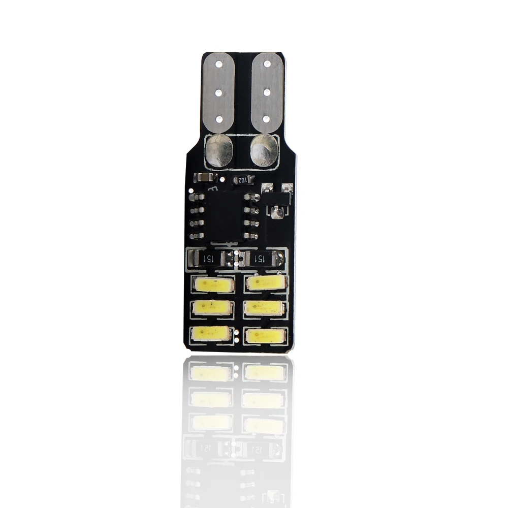 4X 10X 50X 12V T10 PCB 3014 12 SMD постоянная стробоскопическая вспышка лампа автомобильный