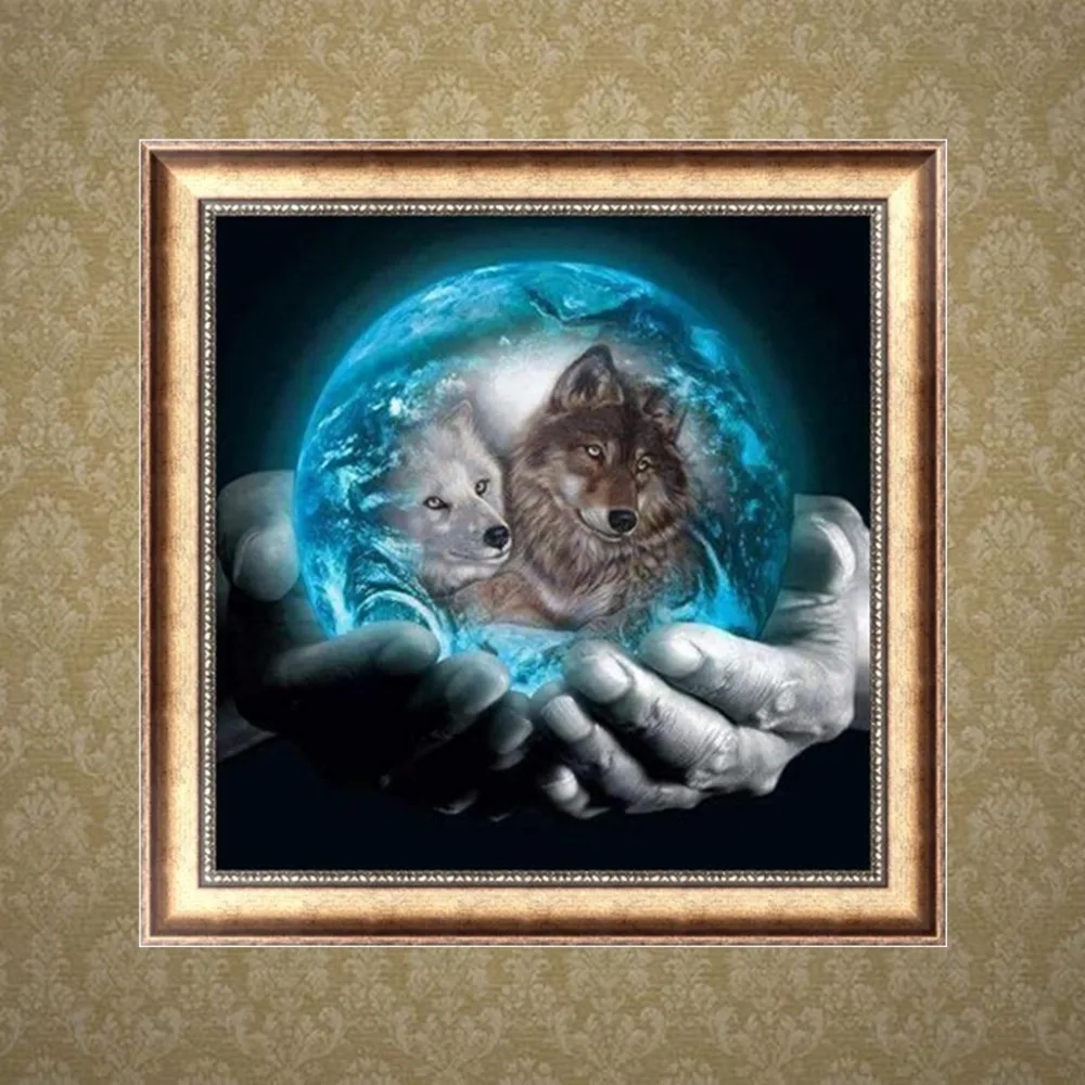 100% Full DIY 5D Diamond Painting lion Cross Stitch Embroidery Patterns rhinestones Mosaic bk no frame | Дом и сад