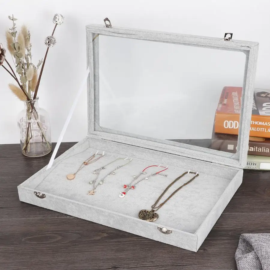 Коробка для хранения ювелирных изделий ожерелье высокого качества серьги поддон