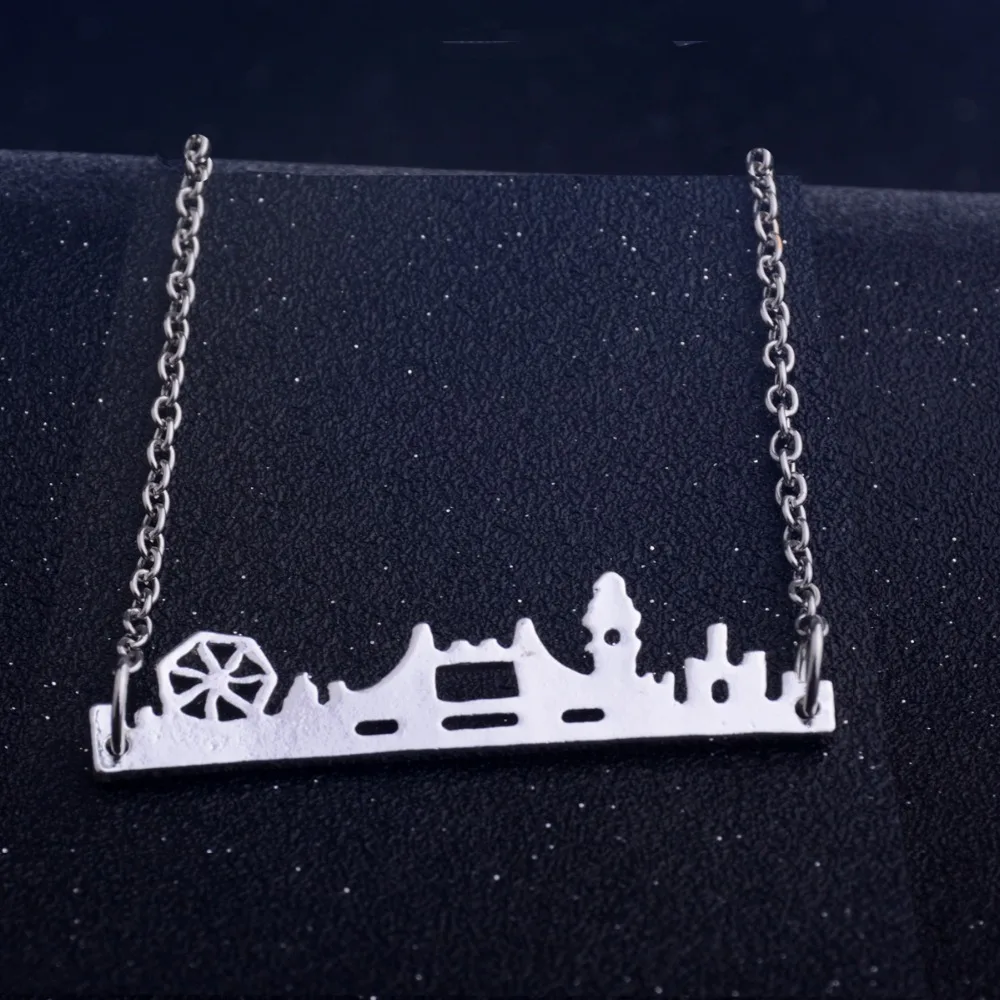 Новое ожерелье с изображением лондонского моста Очаровательное подвеской в виде