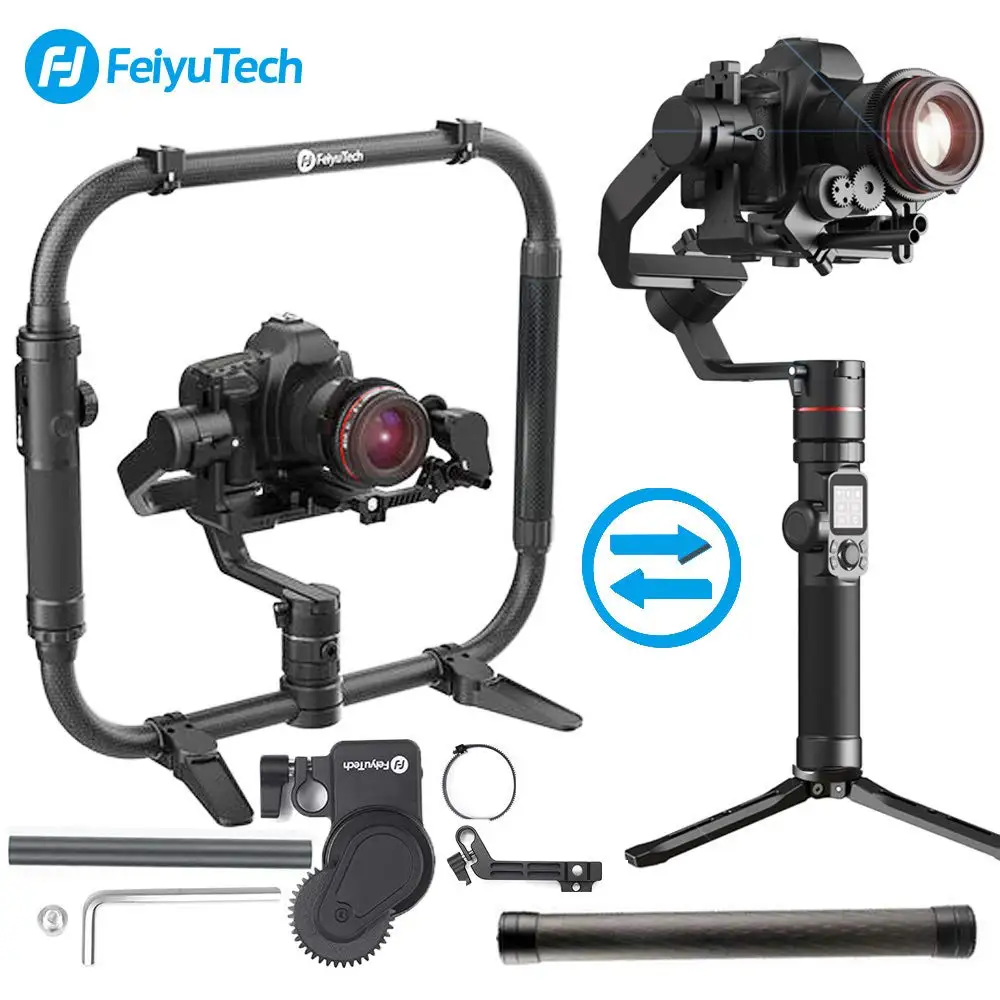 FeiyuTech AK2000 3-осевой Камера ручной шарнирный стабилизатор для камеры GoPro MaxLoad 2,8 кг для Nikon D850 sony A9 A7III A7S A7R Canon 5diii 5DSR - Цвет: AK4000 Kit