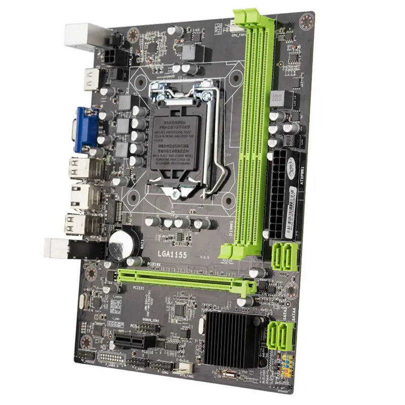 Материнская плата H61 Lga1155 M-Atx для процессора Core I3 I5 I7 поддержка Ddr3 памяти с 4