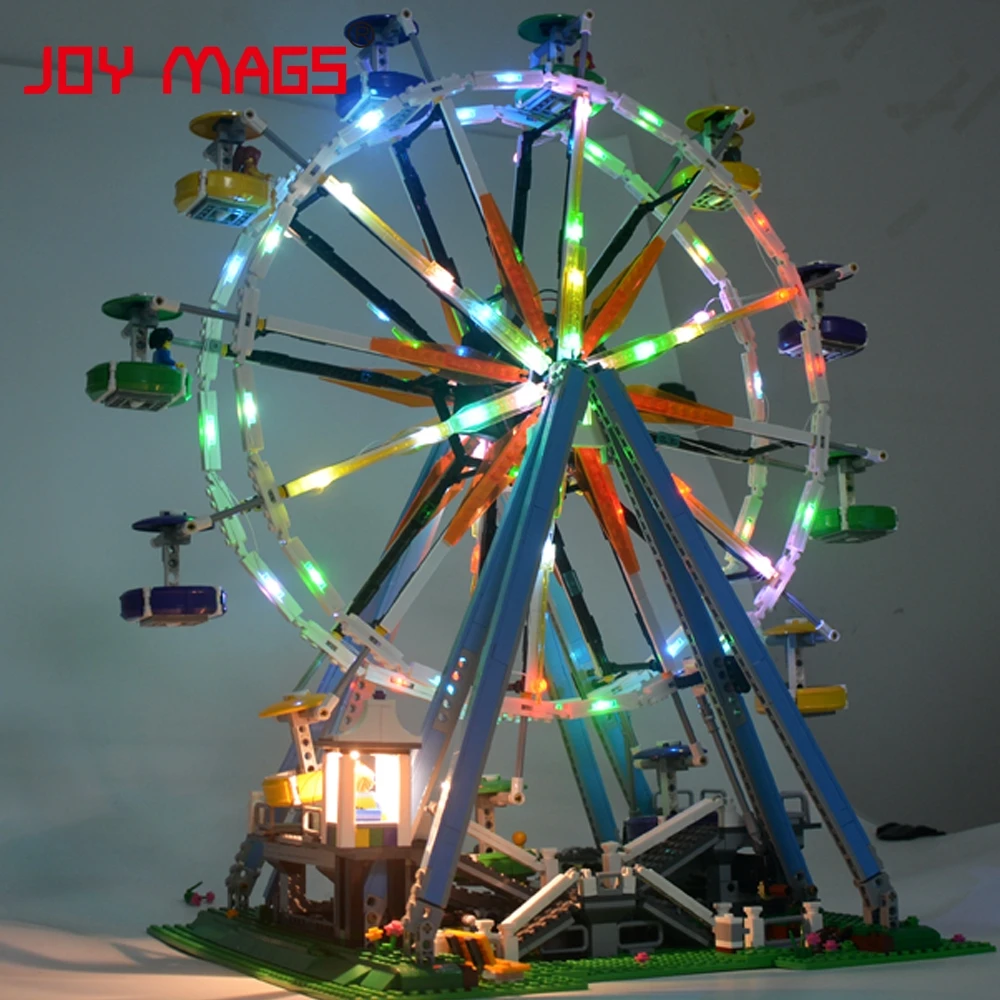 Комплект со светильник кой JOY MAGS для 10247 City Street колесо обозрения Совместимо с 15012