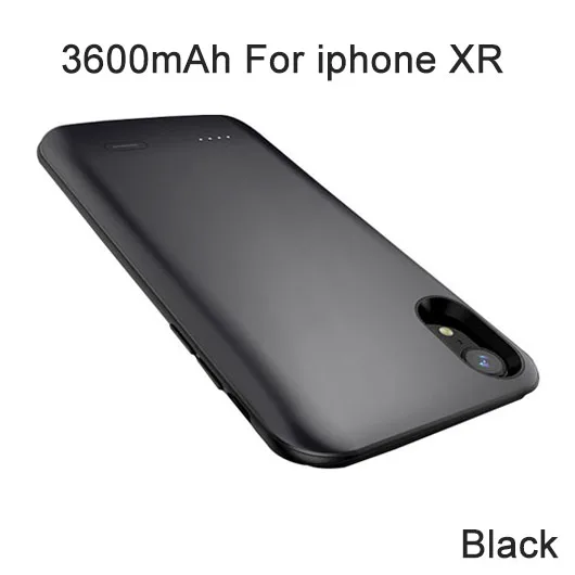 3600mAh For XR XGODY 6000 мАч чехол для зарядного устройства для Apple iphone XR XSMAX тонкий умный чехол для внешнего аккумулятора защитный чехол для iphone XR XSMAX - Цвет: 3600mAh For XR