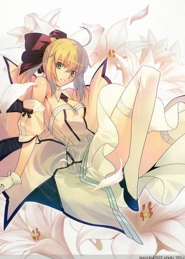

Fate Stay Night Anime Saber 150*210CM Single-side Bed Sheet #35823
