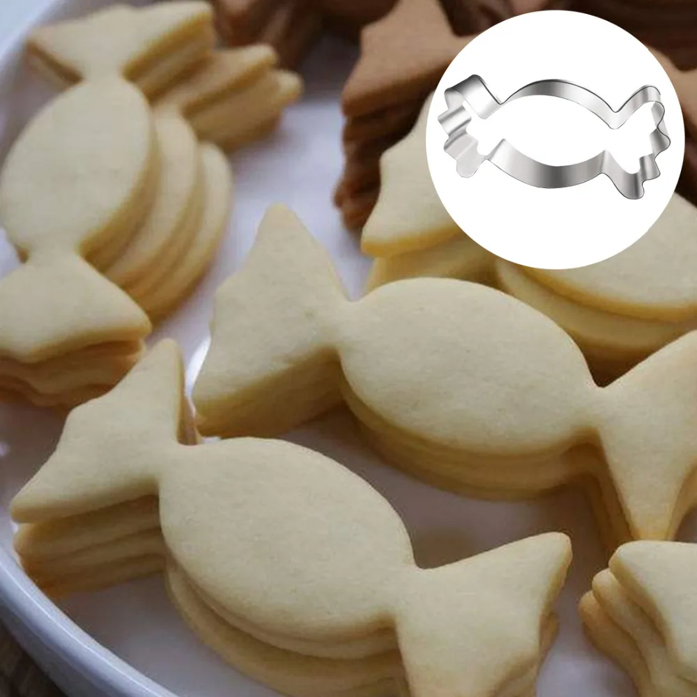 Нож из нержавеющей стали для торта и печенья формочка в форме конфет 3D кухни