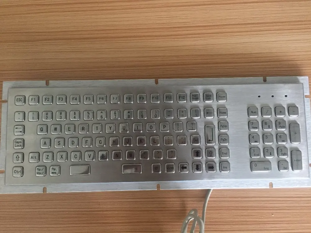 103 клавиш NEMA 4/4x или IP65 промышленный/Киоск металлический ПК клавиатура с металлическим корпусом из нержавеющей стали для станка с ЧПУ, Платформа Управления