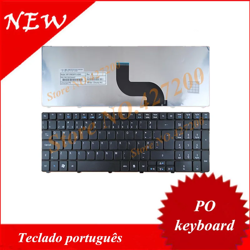 Португальский клавиатура для Acer Aspire 5810 т г 5236 5338 5242 5410 5536 5538 5542 5736 5738 5738Z 5739 Po