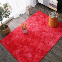 nordic style bedroom living room carpet tie dyeing plush bedside floor mat non slip colorful 160x230cm rug custom made door mat