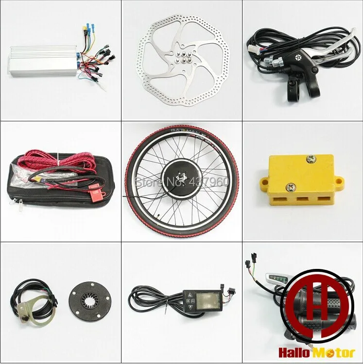 

48 v 1000 w electric bicycle modification kits LCD system front wheel hub motors electric bicycle modification kits