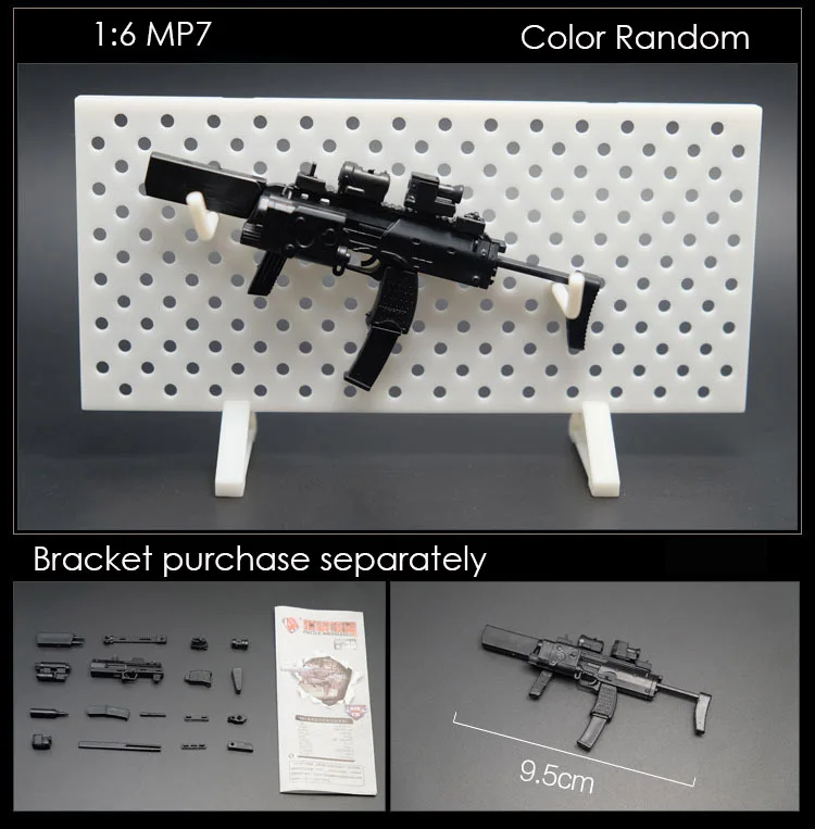 1:6 пистолет в сборе 1/6 оружие Модель MP5 MP40 УЗИ пистолет-пулемет Пластик пистолет военный симулятор игрушки Цвет в случайном порядке