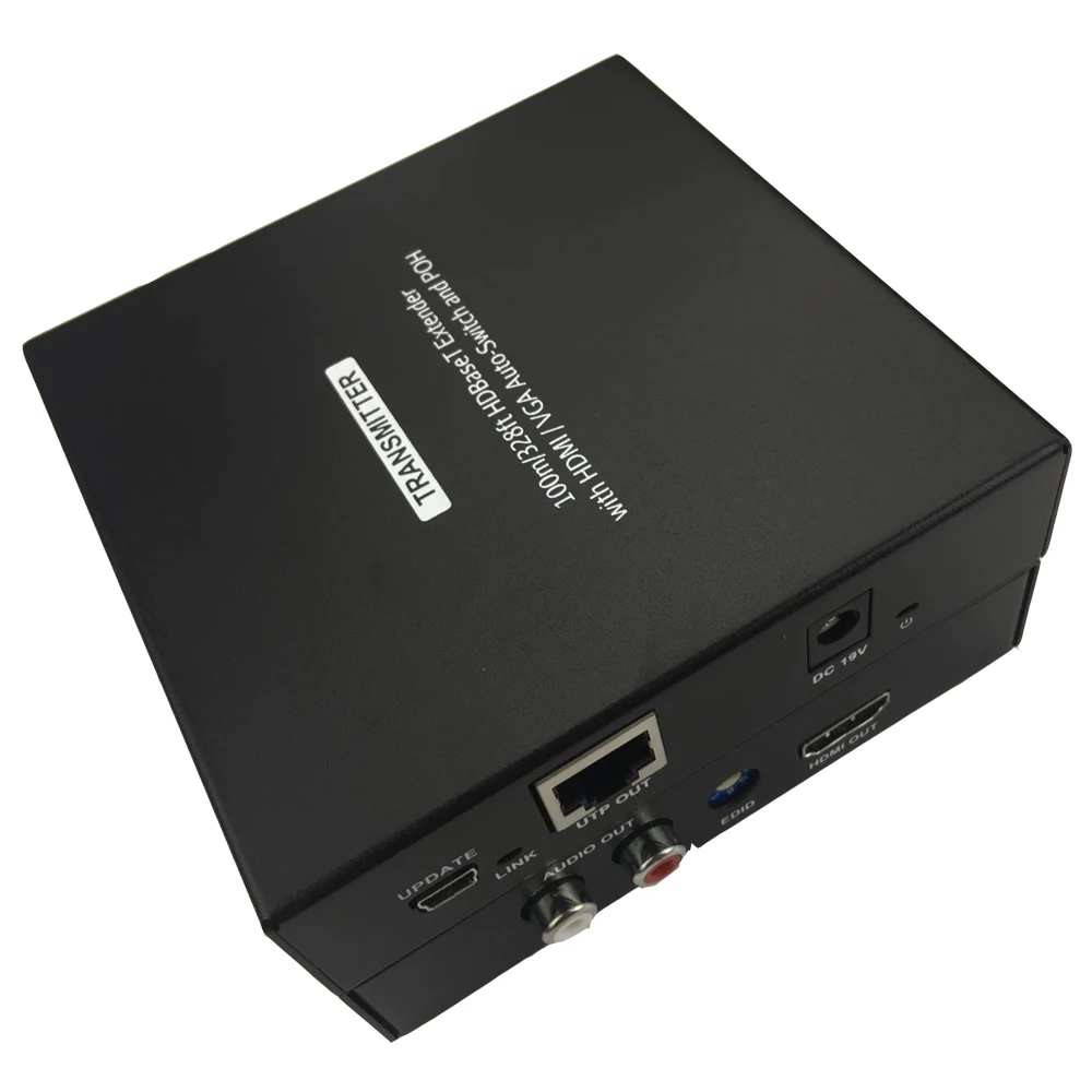 Hdmatters VGA HDMI удлинитель HDBaseT аудио экстрактор VGA HDMI 2-в-1 входов Poh Мощность до 100 м