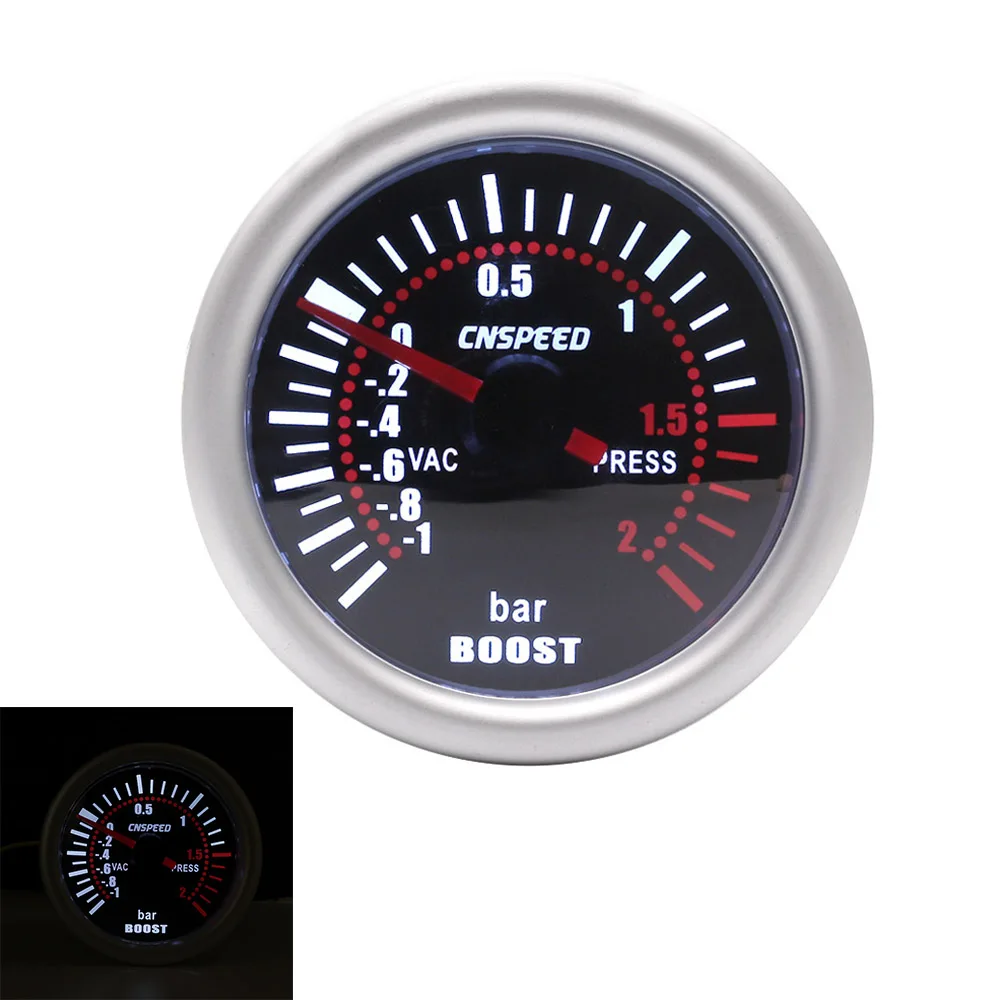 CNSPEED 2 &quot52 мм турбонаддув калибр 1 бар автомобильный дымовой Лен с регулируемым