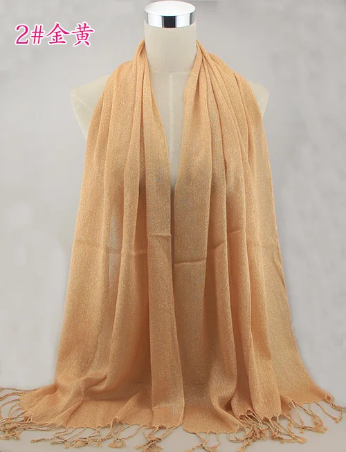 10pcs/lot Arab Shimmer fashion printe Gold glitter viscose lurex long shawls muslim hijab popular wrap scarves/scarf Wholesale