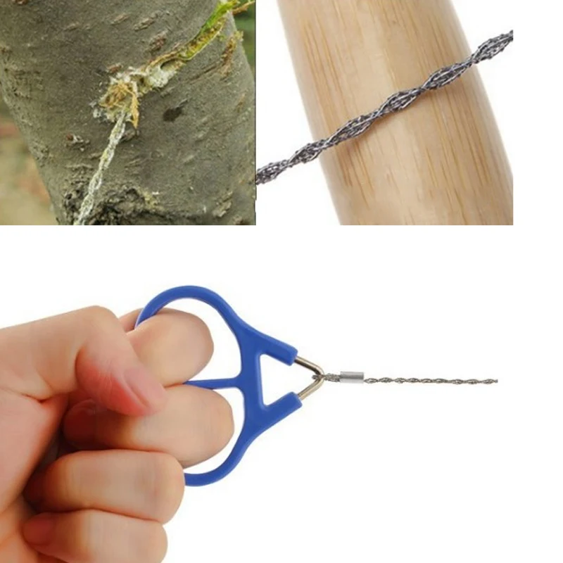 Практичная проволочная пила из нержавеющей стали для кемпинга аварийное