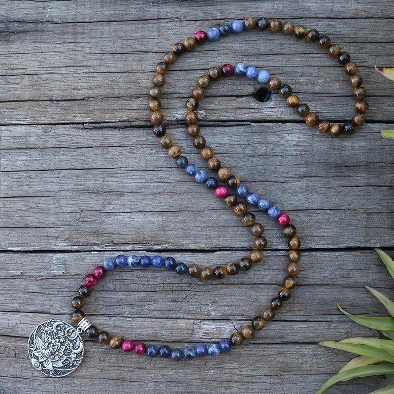 Бусины из натурального камня 8 мм тигровый глаз содалит цветок наборы джарамала