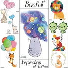 Татуировка Baofuli Planet Cat Galaxy, временная татуировка, водонепроницаемая вспышка, искусственная татуировка, художественные татуировки, Детские татуировки для девочек и мальчиков, ручная ножка