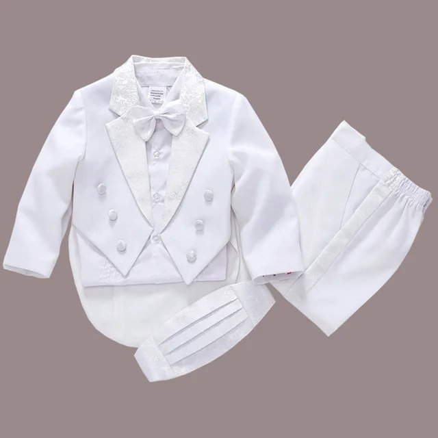 

2017 new arrival white baby boys suit kids blazers boy suit for weddings prom formal spring autumn wedding dress boy suits