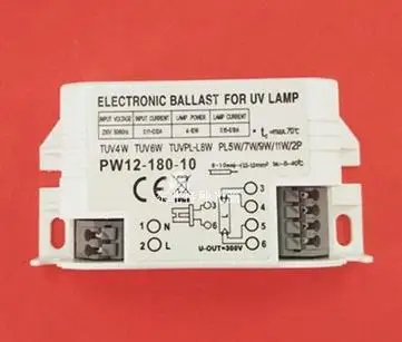 2pcs PW12-180-10 electronic ballast for UV lamp 230V TUV 4W 6W 8W PL5W/7W/9W/11W/2P 220V-240V | Освещение
