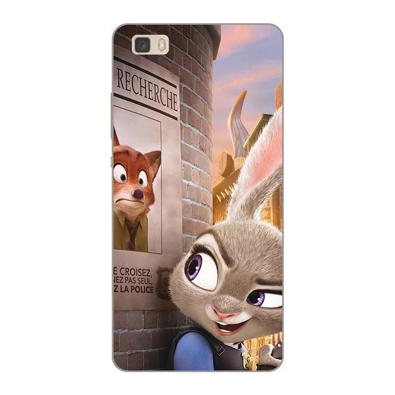 A183 Чехол s для телефона huawei P8 Lite P8Lite ALE-L01 L02 L04 L21 L23 UL00 5," чехол-накладка с рисунком розового волка из мягкого силикона - Цвет: A183