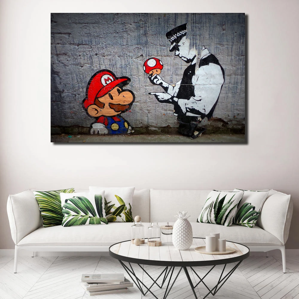 Обои в стиле Super Mario HD настенные художественные плакаты на холсте печатные