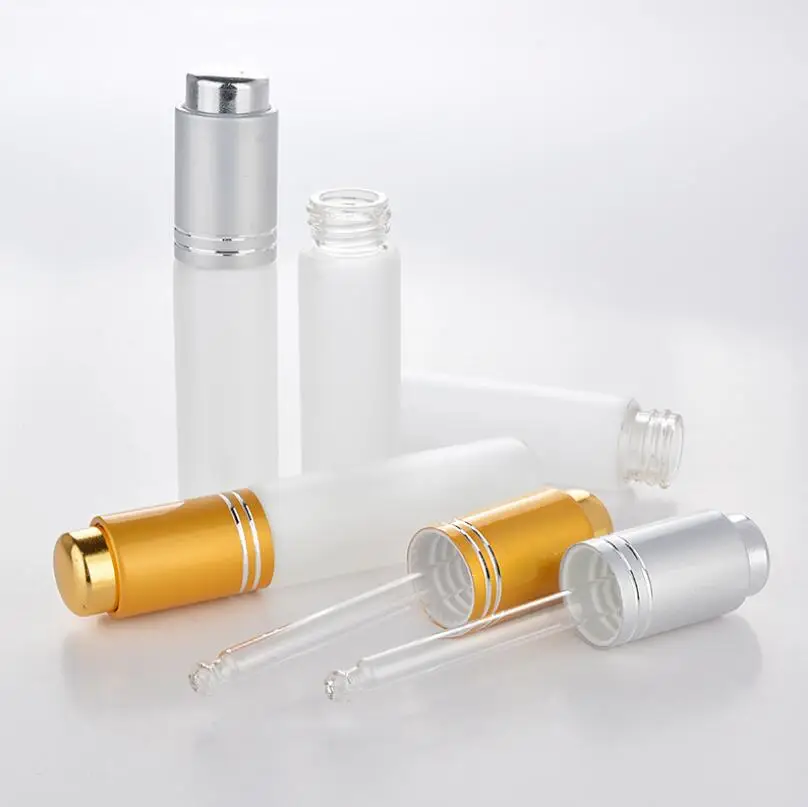 

150pcs 20ML Mini Portable Frosted Glass Refillable Perfume Bottle Empty Cosmetic Parfum Vial With Dropper LX4143