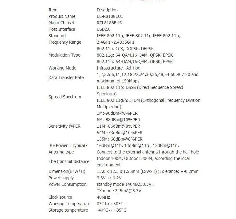 RTL8188EUS USB интерфейс wifi модуль камеры 2 4g беспроводной приемопередатчика оптовая