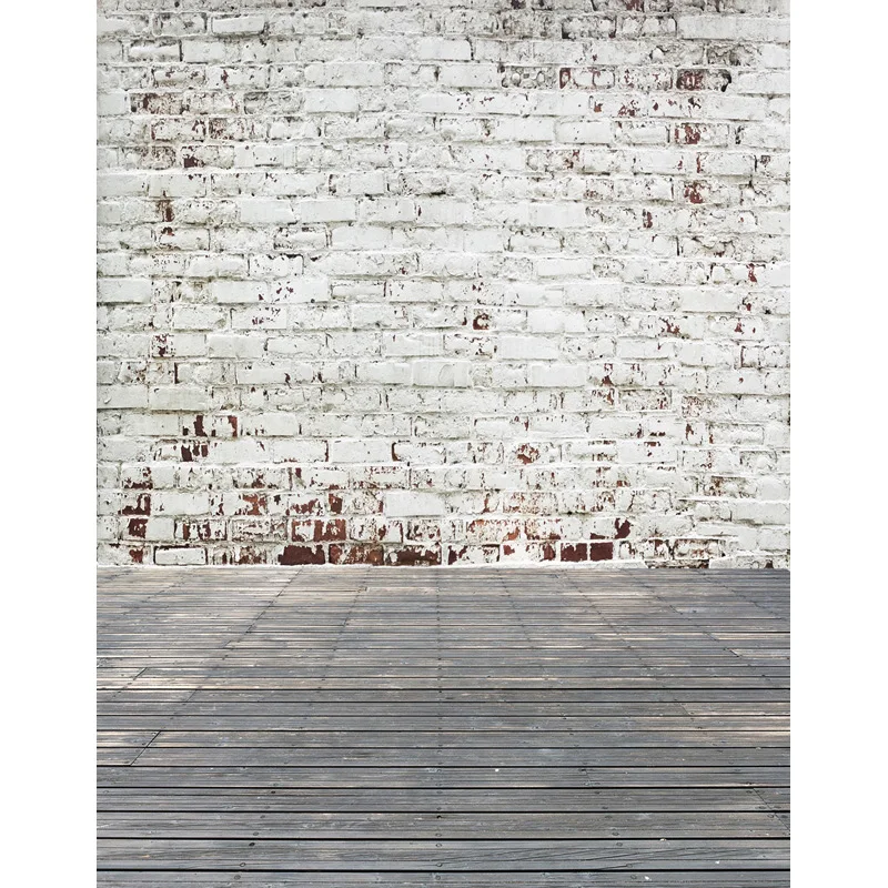 5x7FT винтажный Виниловый фон для студийной фотосъемки с белыми кирпичами