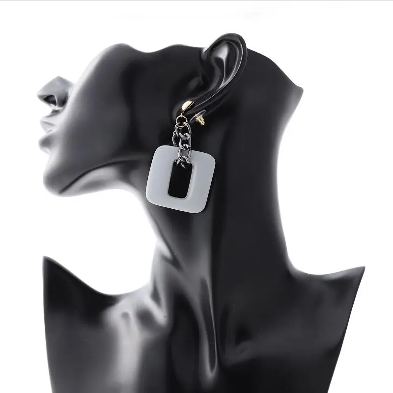 Женские серьги подвески из полимера Find Me модные брендовые геометрические сплава