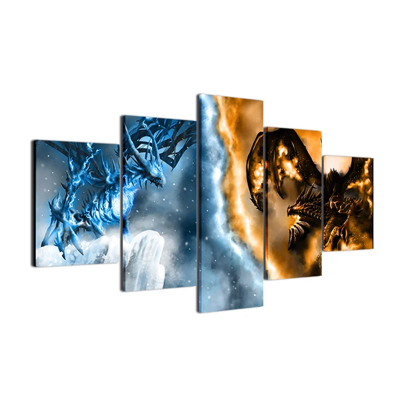 Wall Art Холст Картины mail Настенные Панно Для Гостиной Home Decor 5 Шт. Анимированные