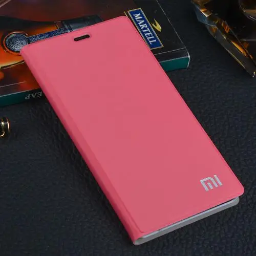 Розовый xiaomi mi5 чехол xio mi 5 pro prime чехол флип чехол xiaomi mi 5 чехол из искусственной кожи+ Жесткий PC задняя крышка Роскошный 5,15" - Цвет: Розовый