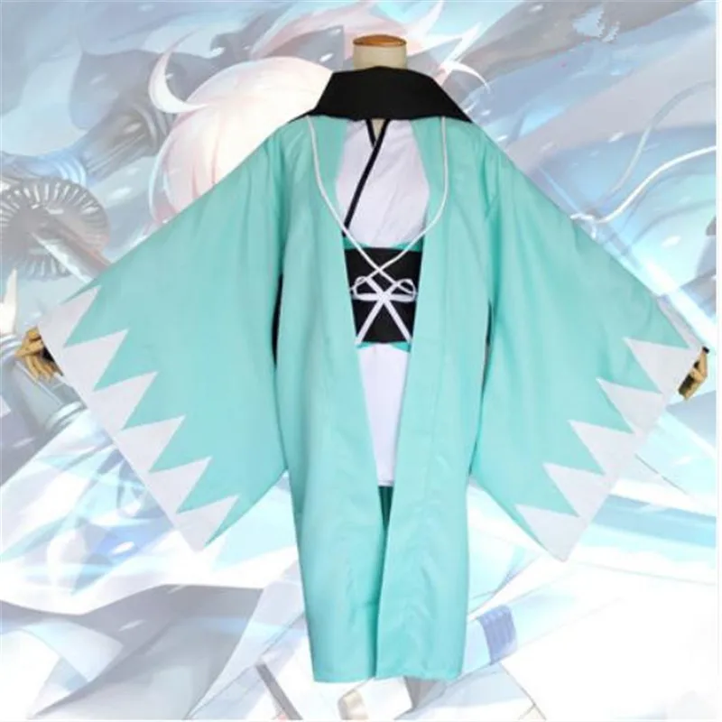 Аниме Fate/Grand Order Okita Souji Cos костюм для косплея Короткое Кимоно девочек комплект