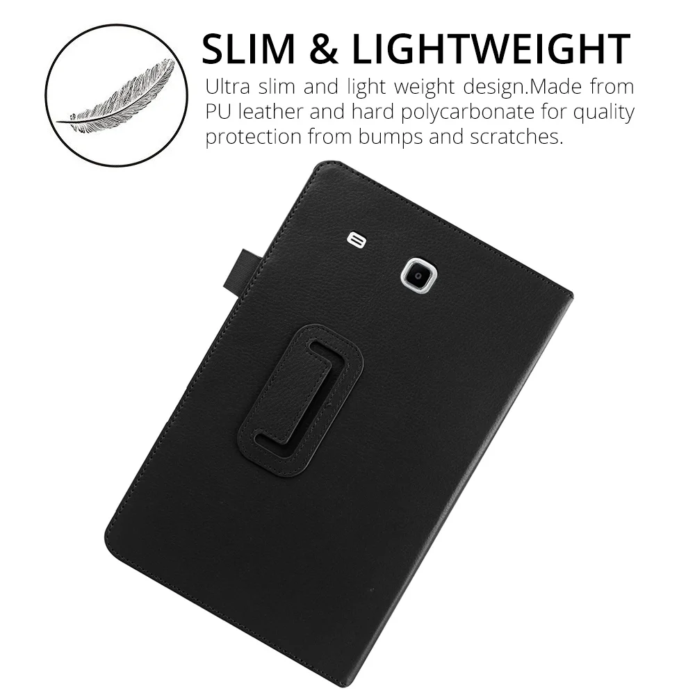Бесплатная ручка + пленка для Samsung Galaxy Tab E 9 6 PU кожаный чехол подставка SM T560 T561