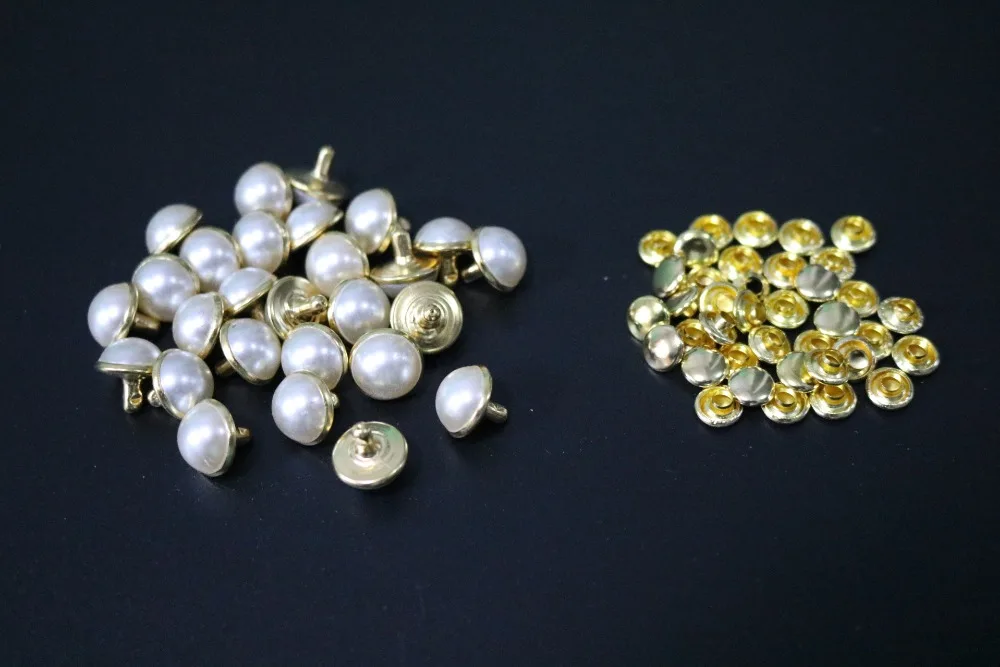 10 мм Новый стиль античный дизайн заклепки шипы шпильки круглые жемчуг