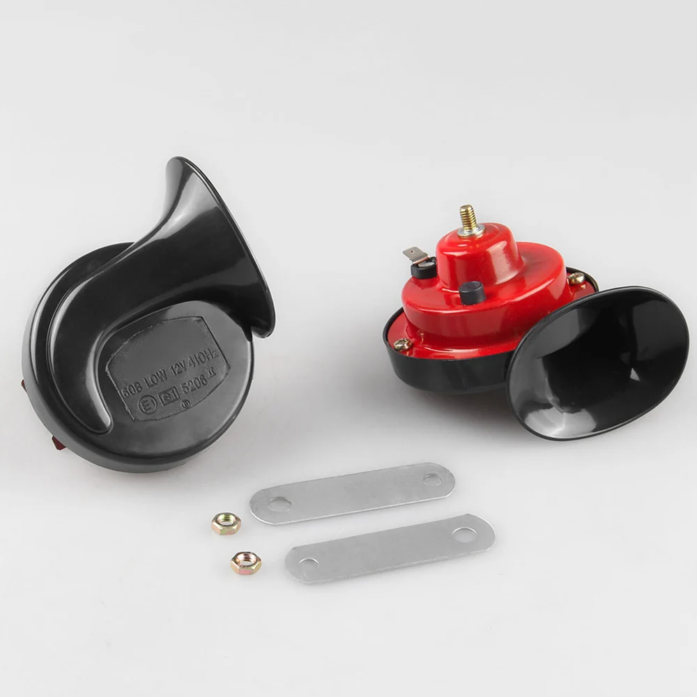 2 шт. Универсальный громкий двухцветный улитчатый гудок Электрический для