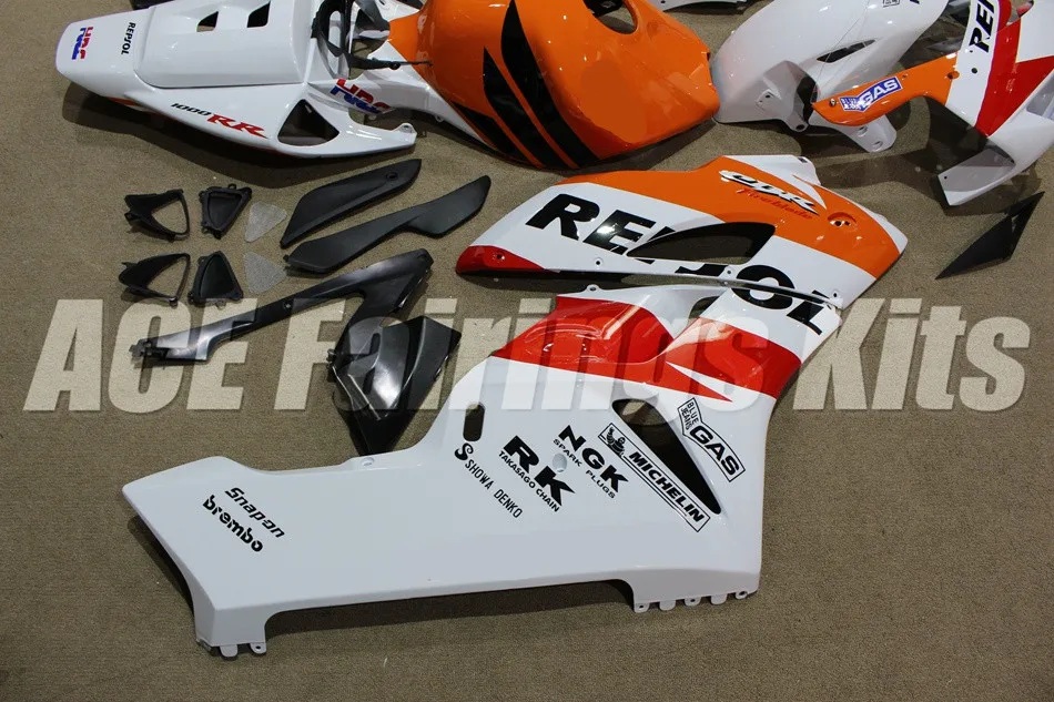 Новый ABS боди полный обтекатель комплект 100% подходит для Honda CBR1000RR 04 05 Обтекатели