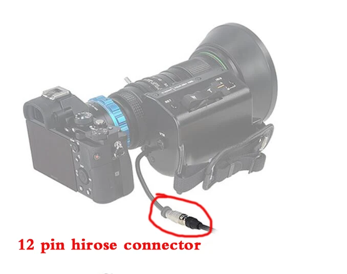 Кабель Hirose от 12 В постоянного тока для объектива с сервоувеличением Fujinon Canon Nikon