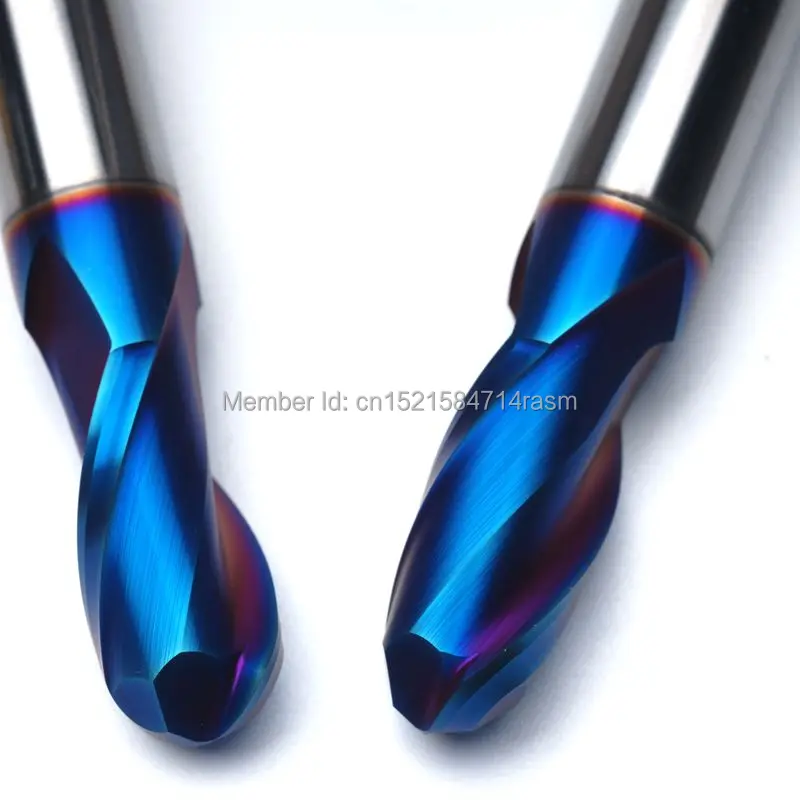 Твердосплавная сферическая Концевая фреза KLOT HRC65 Naco R0.5mm-R10mm 2-Flute CNC | Инструменты
