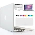 Прозрачный чехол для Macbook Air Pro Retina 11 12 13 15, чехол для ноутбука Macbook, чехол для клавиатуры, протектор экрана и защита