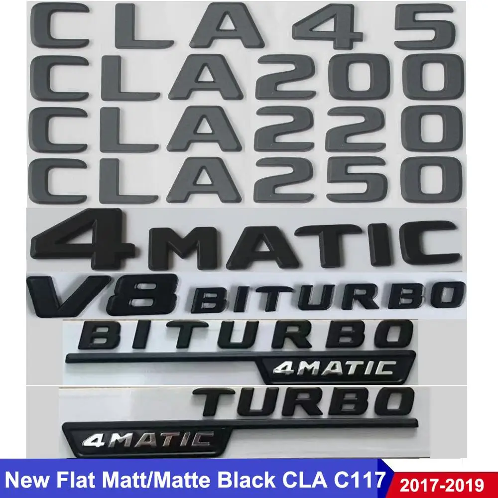 Новинка плоская черная эмблема для автомобиля C117 CLA значок CLA180 CLA200 CLA220 CLA250 CLA45