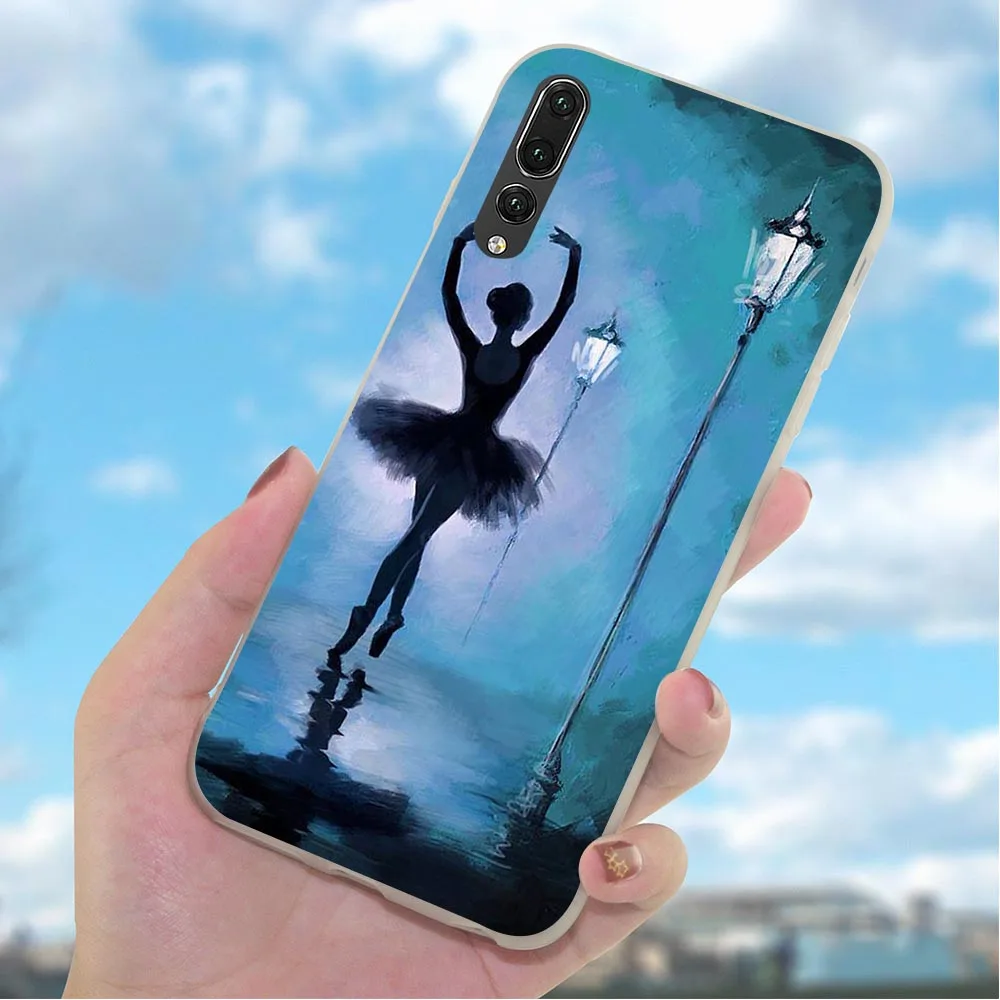 Мягкий ТПУ балетный чехол для телефона Huawei Honor 6A 10 8 9 Lite 7A Pro 7X 7C Y6 Prime Nova 3 3i|Бамперы| |