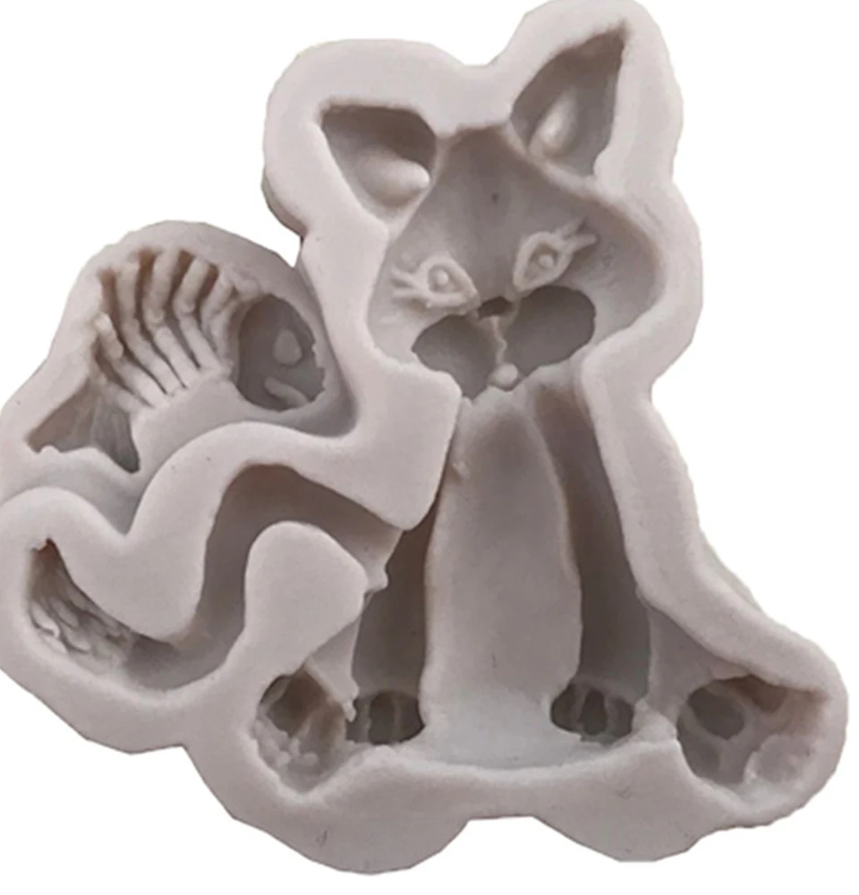 FILBAKE один кусок животных силиконовая форма кошка помадка торт плесень DIY
