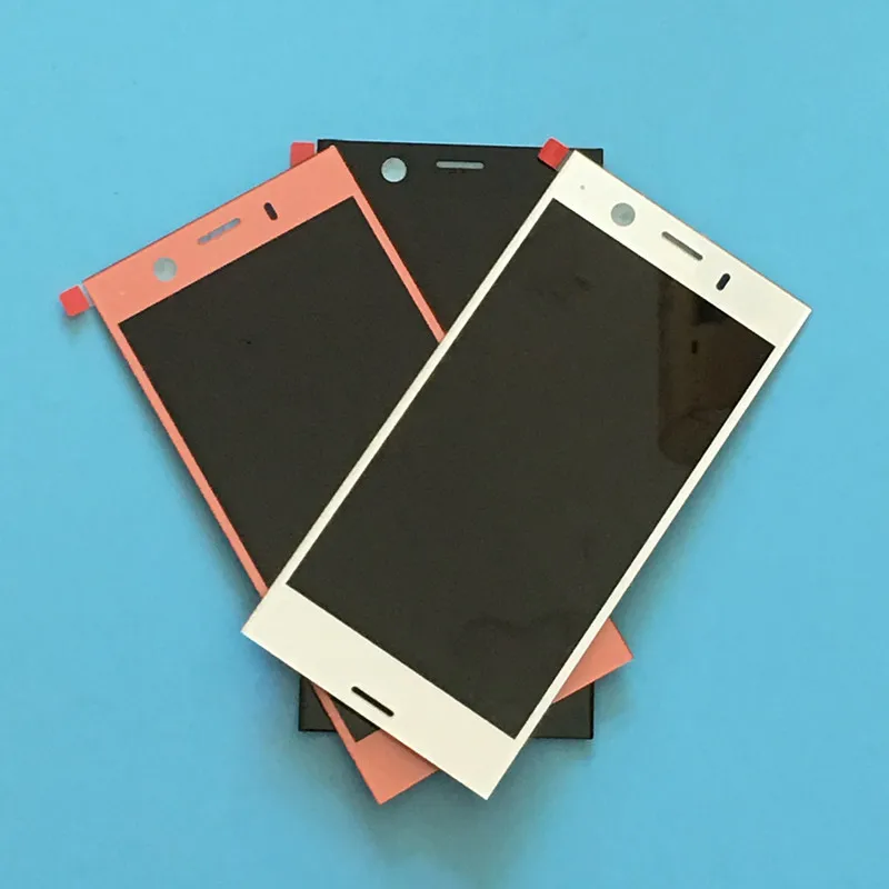 Черный серебристый цвет синий розовый для Sony Xperia XZ1 компактный g8441 g8442 ЖК дисплей